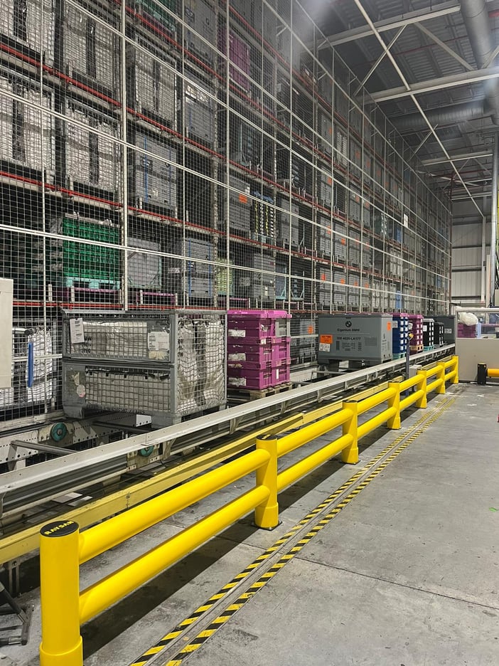 Polymer safety barriers installed at BMW Hams Hall engine manufacturing facility, UK